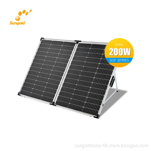 270W Folding Solar Panel Suitcase with Controller for Portable Power Station